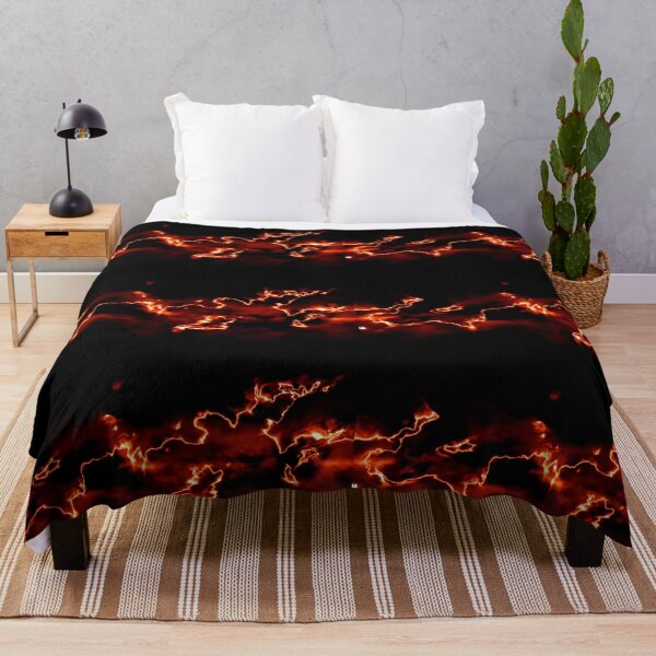 Item preview, abstract dark fire storm on a black background designed and sold by Orderposter.
