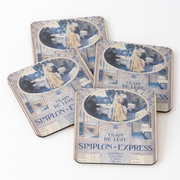 Item preview, Orient Express - Vintage Train Travel Print 1906 - Simplon Orient Express designed and sold by cutesy.