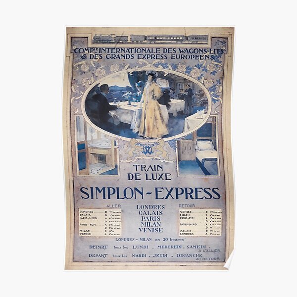 Orient Express - Vintage Train Travel Print 1906 Poster