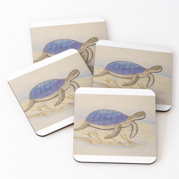 Item preview, blue turtle designed and sold by AliceWolfgang.