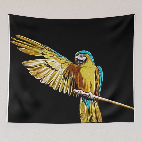Item preview, Colourful cartoon parrot design  designed and sold by TrippyEarth.