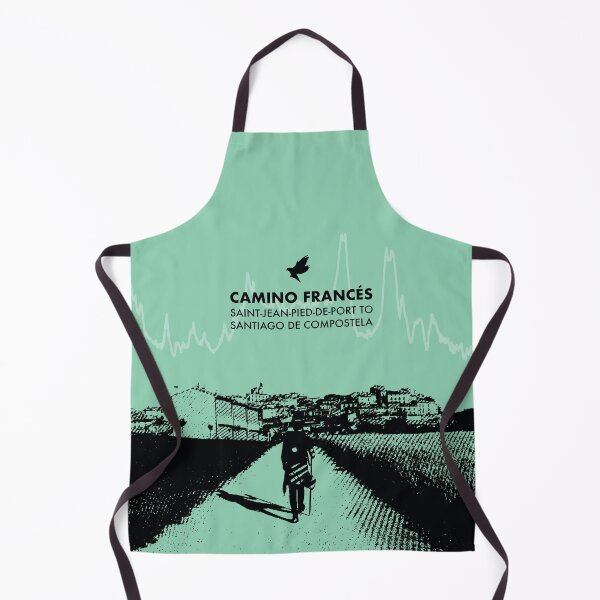 Item preview, Camino De Santiago Francés Elevation Art - Green designed and sold by PilgrimageShop.