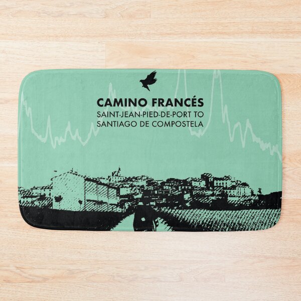 Item preview, Camino De Santiago Francés Elevation Art - Green designed and sold by PilgrimageShop.