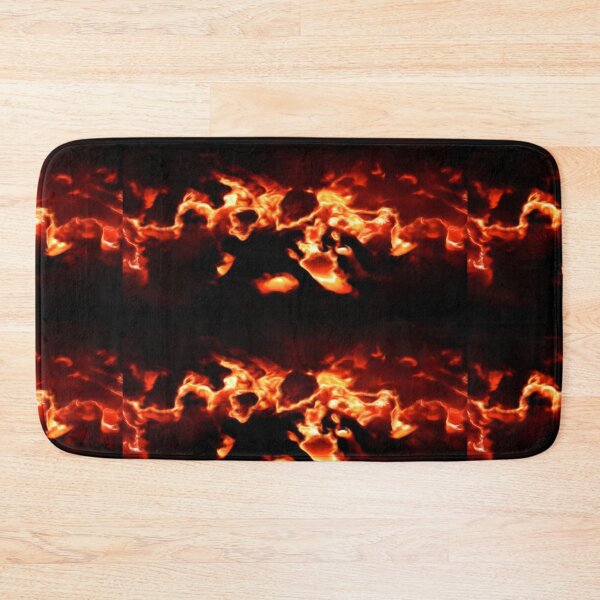 Item preview, abstract dark fire storm on a black background designed and sold by Orderposter.
