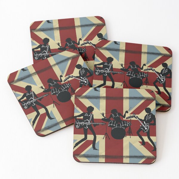 Item preview, British flag guitarist and drum players designed and sold by iTrending.