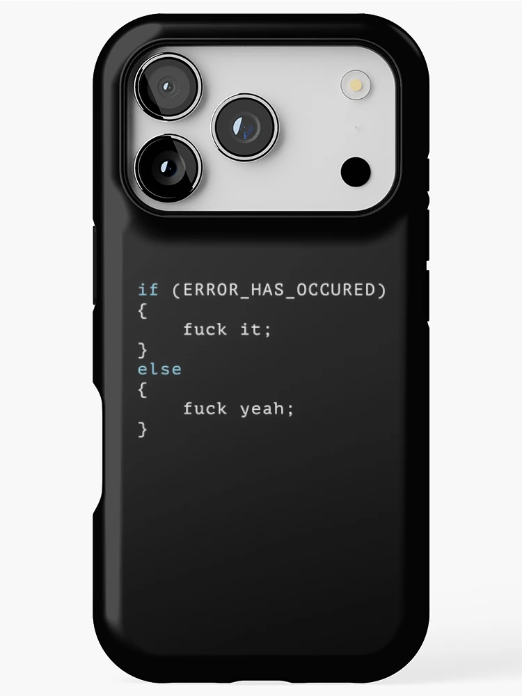 Thumbnail 1 of 4, iPhone Case, Programmer Error Code designed and sold by BeRudeShop.