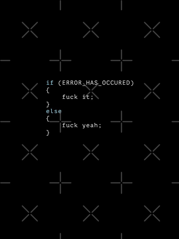 Thumbnail 4 of 4, Graphic T-Shirt, Programmer Error Code designed and sold by BeRudeShop.