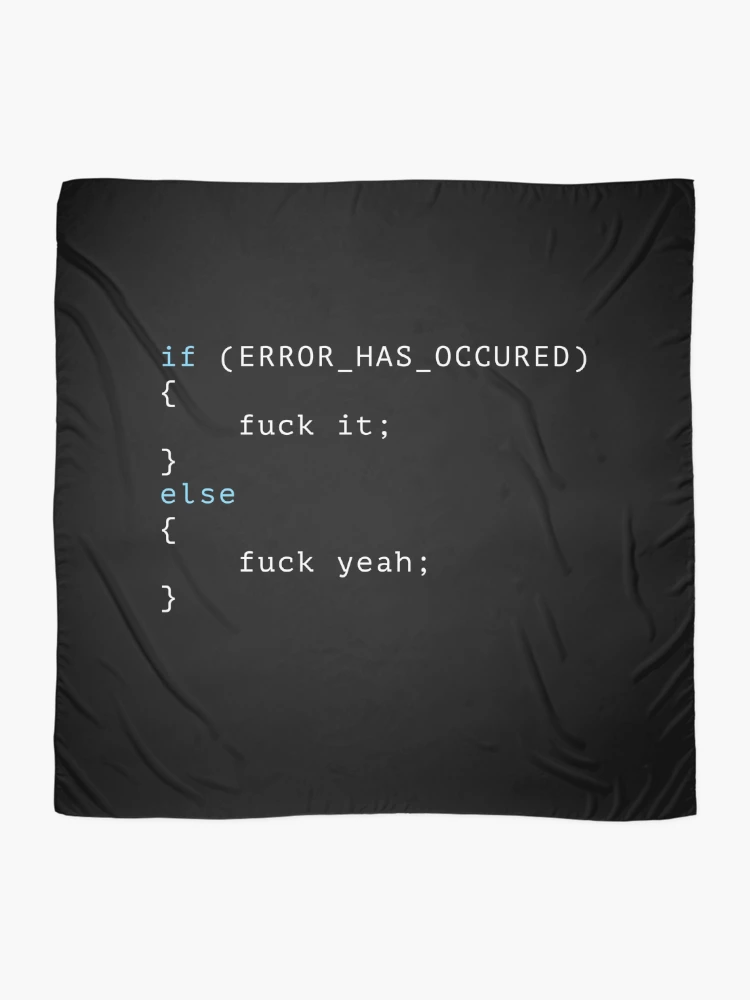 Thumbnail 2 of 3, Scarf, Programmer Error Code designed and sold by BeRudeShop.
