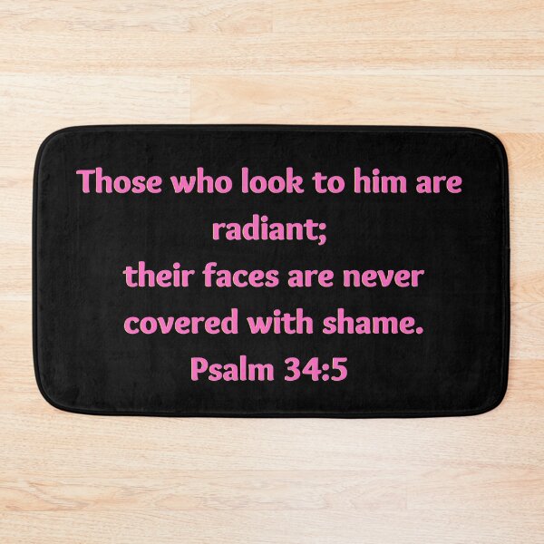 Item preview, Bible Verse Psalm 34:5 designed and sold by Prayingwarrior.