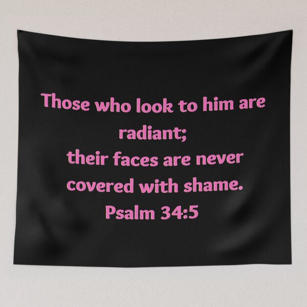 Item preview, Bible Verse Psalm 34:5 designed and sold by Prayingwarrior.