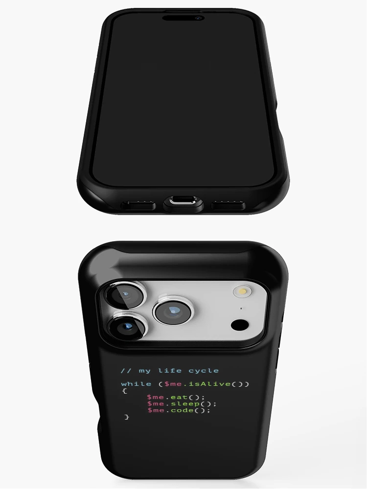 Thumbnail 3 of 4, iPhone Case, Programmer Life Cycle Code designed and sold by BeRudeShop.