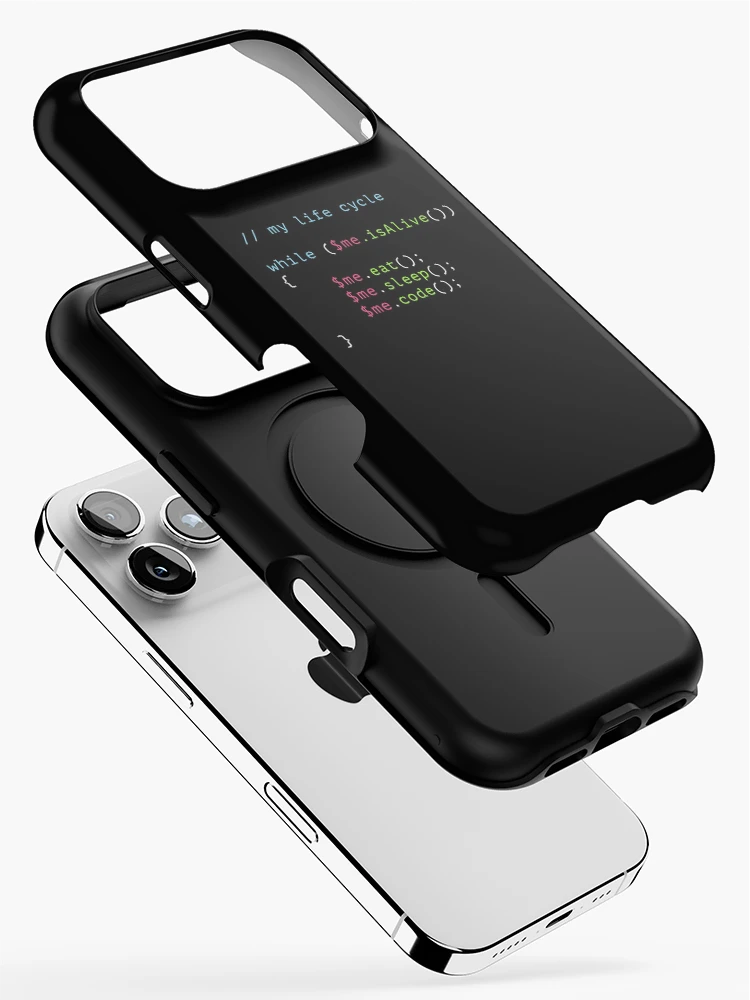 Thumbnail 2 of 4, iPhone Case, Programmer Life Cycle Code designed and sold by BeRudeShop.