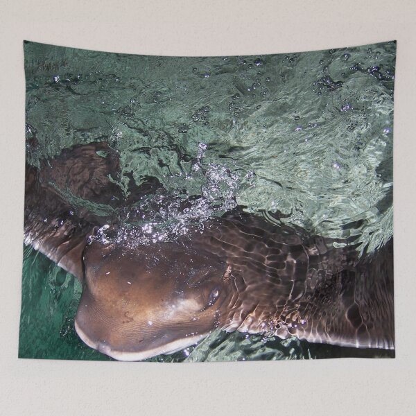 Item preview, Cute and Friendly Stingray Swimming  designed and sold by PolarNightNomad.