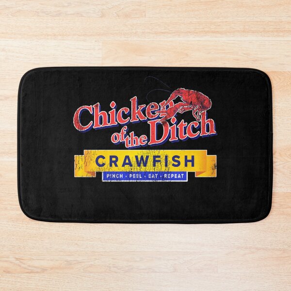 Item preview, Chicken of the Ditch Crawfish Boil Pinch Peel Eat Repeat Vintage Retro Look designed and sold by UglyPelican.