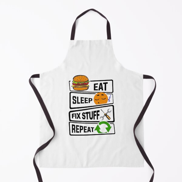 Item preview, Eat Sleep Fix Stuff Repeat Funny illustration Gift designed and sold by KO-Design.