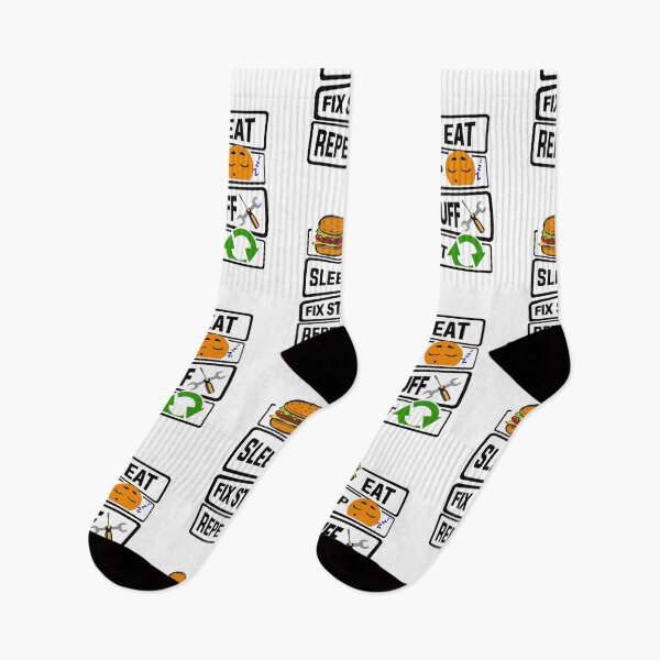 Item preview, Eat Sleep Fix Stuff Repeat Funny illustration Gift designed and sold by KO-Design.