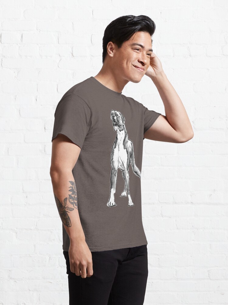 Alternate view of Boxer Dog Drawing Classic T-Shirt