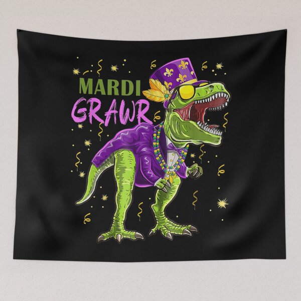 Item preview, Mardi Grawr T Rex Dinosaur Mardi Gras Bead Costume designed and sold by toniobnd51.
