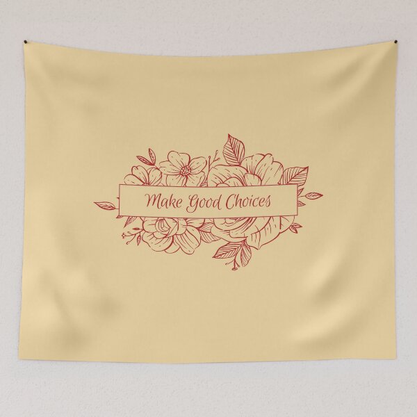 Item preview, Make Good Choices- Bailey Sarian Inspired Merch/Classic Minimalist line Drawing Flowers designed and sold by NevaehGenesis.