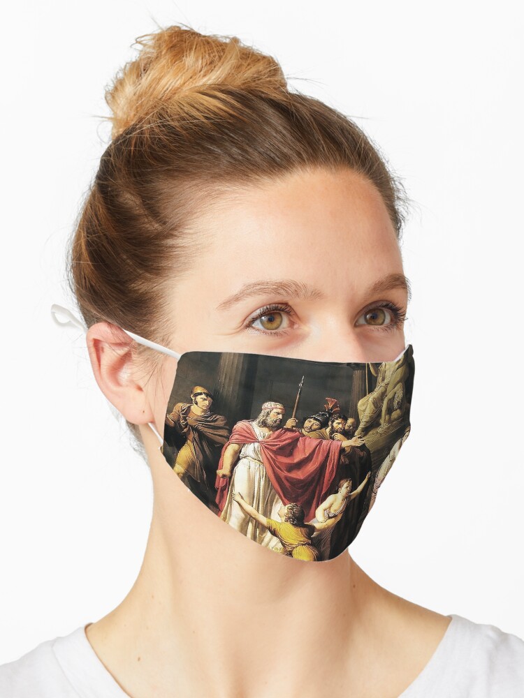 Cleombrotus Ordered Into Banishment By Leonidas Ii Mask By Classicalgreece Redbubble