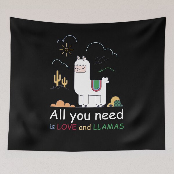 Item preview, All you need is love and LLAMAS designed and sold by pannolinno.
