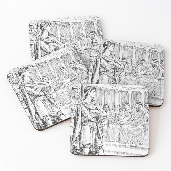 Item preview, Agis of Sparta Sentence Ancient Greece pen work designed and sold by ClassicalGreece.