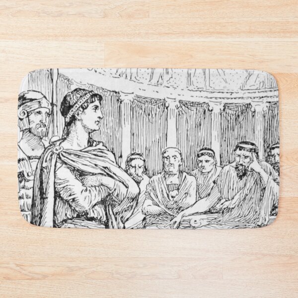 Item preview, Agis of Sparta Sentence Ancient Greece pen work designed and sold by ClassicalGreece.
