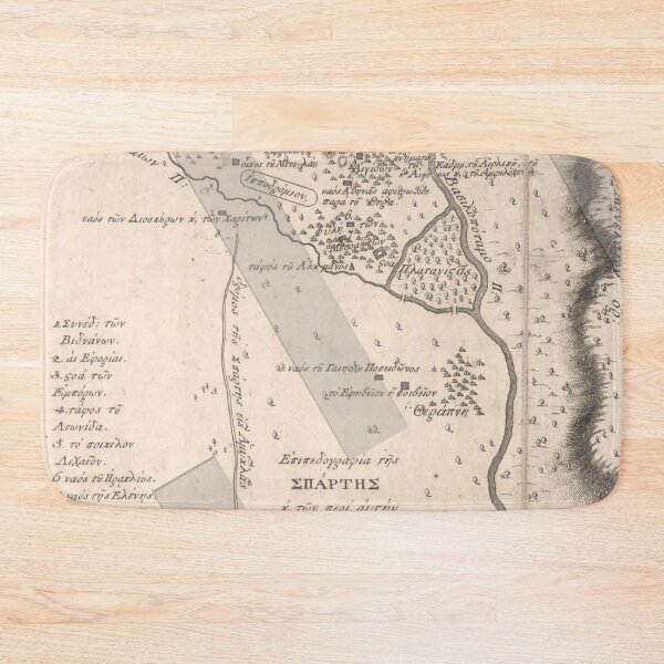 Item preview, Ancient Greece Map of Sparta designed and sold by ClassicalGreece.