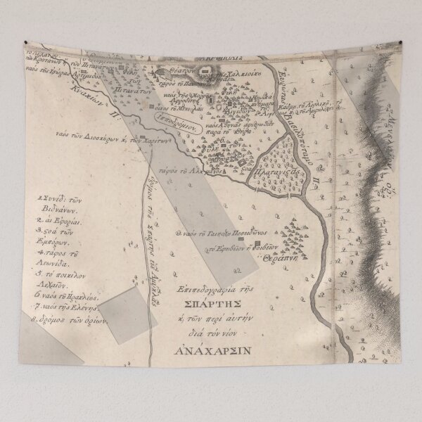 Item preview, Ancient Greece Map of Sparta designed and sold by ClassicalGreece.