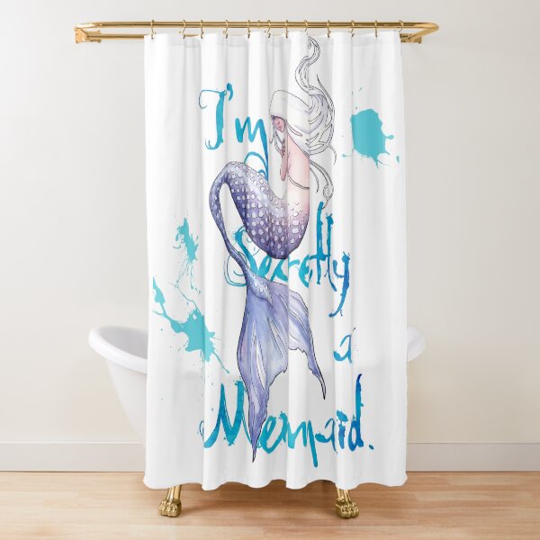 I'm Secretly a Mermaid Shower Curtain
