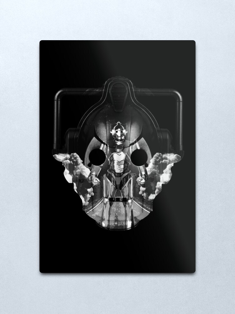 Alternate view of Cyber head Metal Print