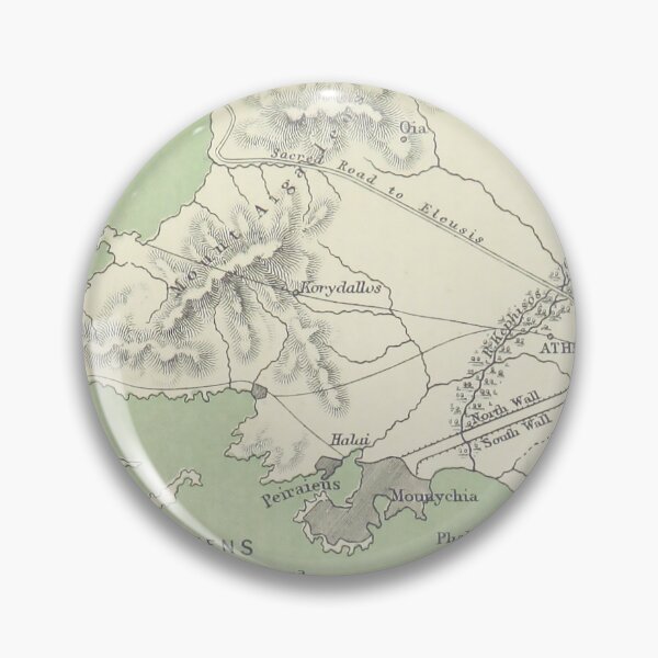 Item preview, Ancient Athens Map Hellas world designed and sold by ClassicalGreece.