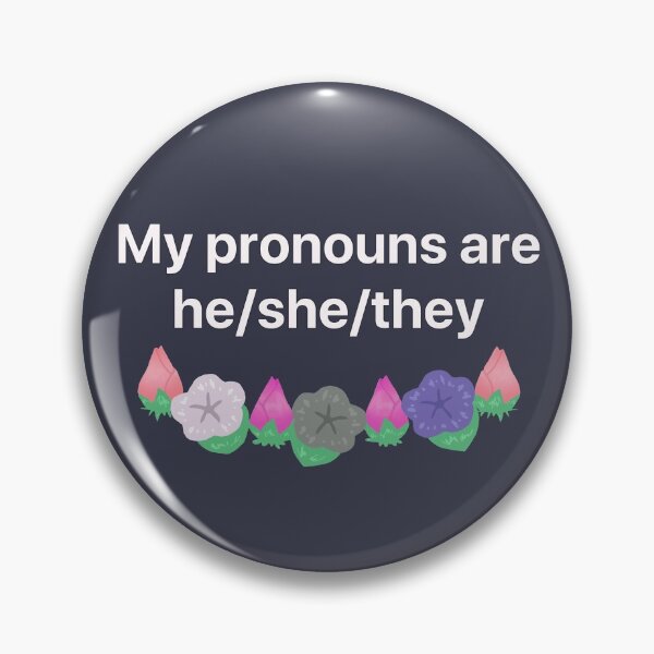 Item preview, He/She/They Genderfluid Flower Print designed and sold by Rain Gardens.