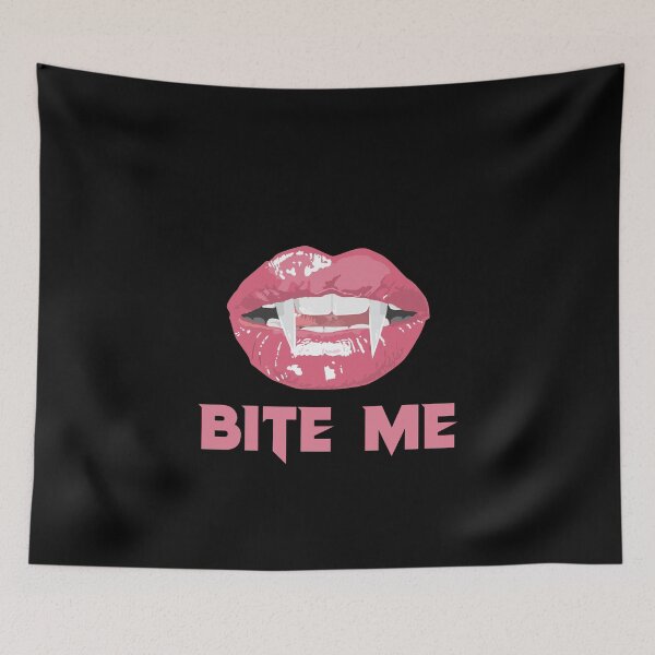 Item preview, Vampire Lips And Fangs Bite Me designed and sold by yoshra.