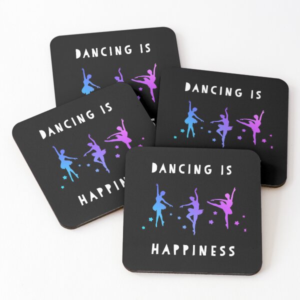 Item preview, Dancing is Happiness. Dance design.  Ballet Dance.  designed and sold by doctors-apparel.