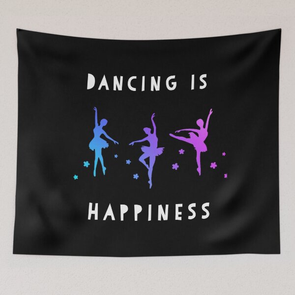 Item preview, Dancing is Happiness. Dance design.  Ballet Dance.  designed and sold by doctors-apparel.