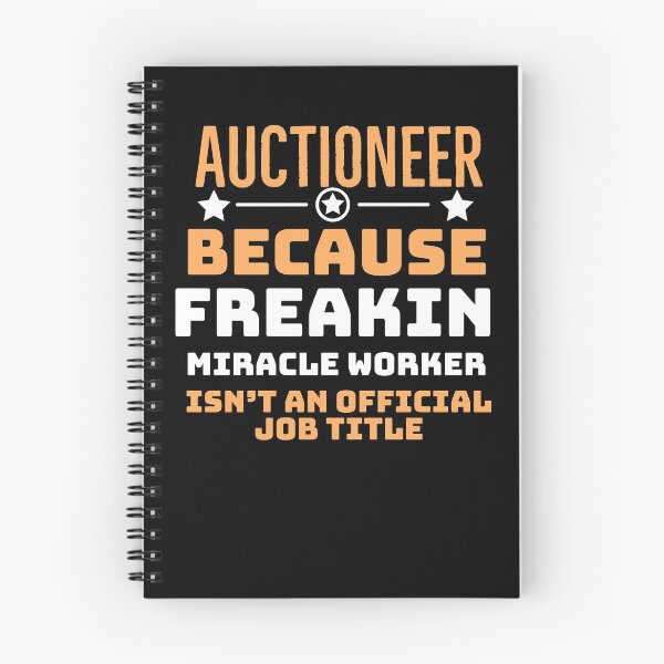 Item preview, Auctioneer Because Freaking Miracle Worker isnt an official Job title designed and sold by AwesomeWorld1.