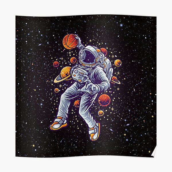 Space Basketball Poster