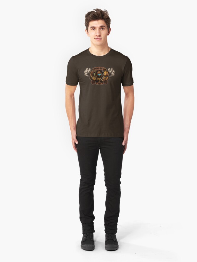 Alternate view of STEAM PUNK HUNTER Slim Fit T-Shirt