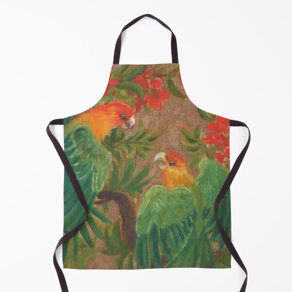 Item preview, Carolina Parakeets and Pomegranate Blossoms designed and sold by CyanOwl.