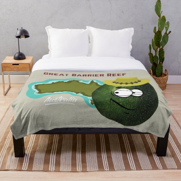 Item preview,  Scared Angry Avocado Travel Around The World - Great Barrier Reef - Vegan Vegetarian Funny  designed and sold by ezele.