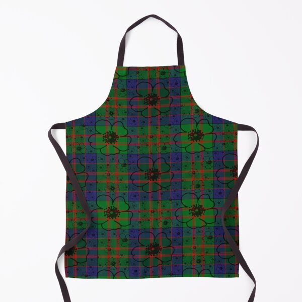 Item preview, Tartan Plaid with Black Flowers designed and sold by AlteredAtelier.