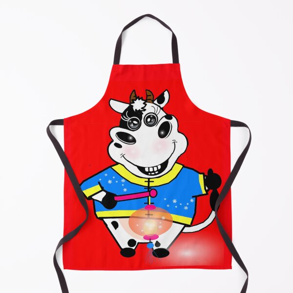 Item preview, A Cute Cow holds a lantern designed and sold by Shirley cute art .