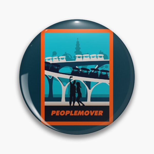Item preview, Peoplemover - Minimalist Travel Style - Theme Park Art designed and sold by MainStreetStudo.