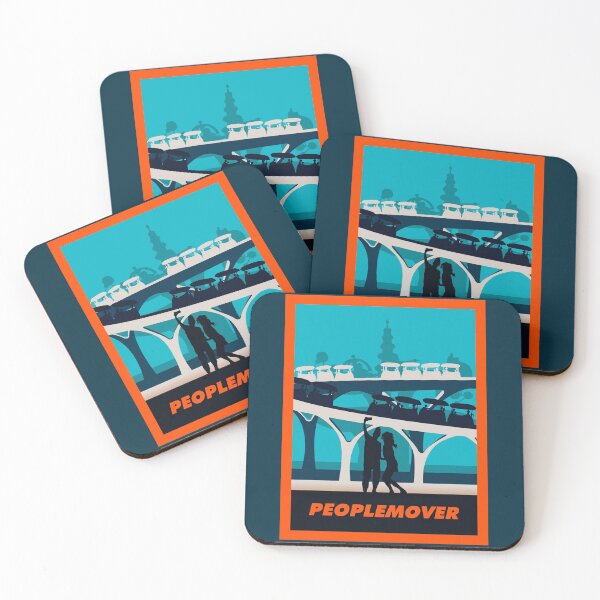 Item preview, Peoplemover - Minimalist Travel Style - Theme Park Art designed and sold by MainStreetStudo.