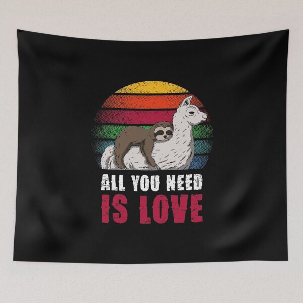 Item preview, All you need is love and LLAMAS designed and sold by pannolinno.