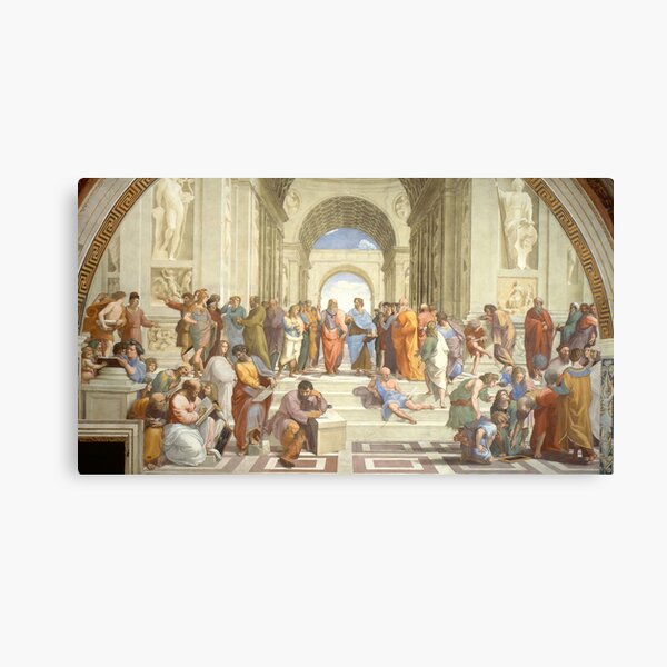 Item preview, The Ancient Greek School of Athens Philosophers Raphael designed and sold by ClassicalGreece.