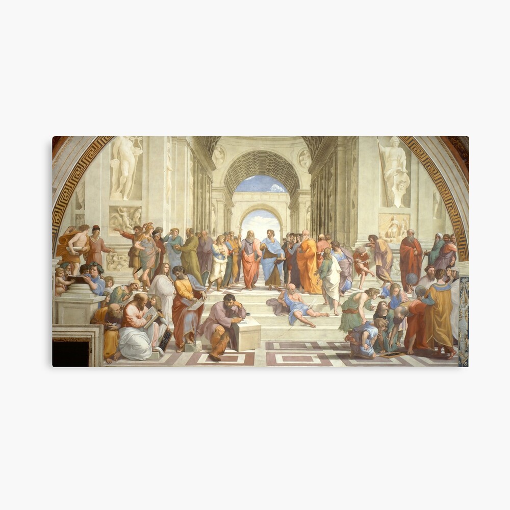 The Ancient Greek School of Athens Philosophers Raphael Poster