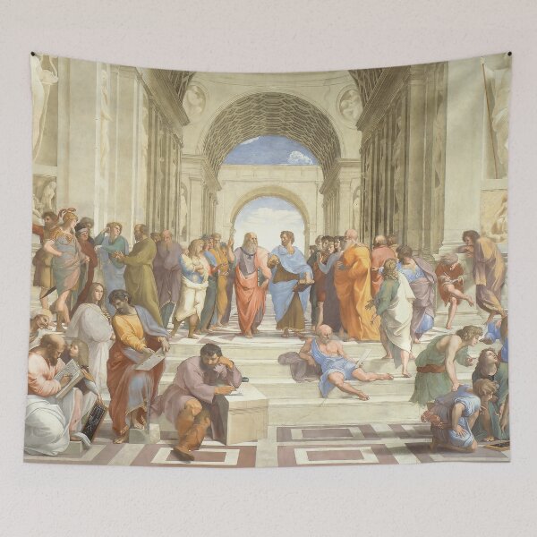 Item preview, The Ancient Greek School of Athens Philosophers Raphael designed and sold by ClassicalGreece.