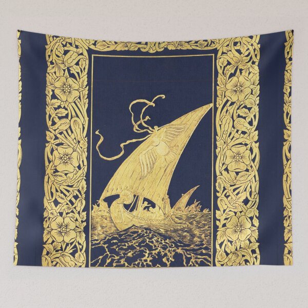 Aperçu de l'œuvre The boat of peace and hope - Warwick Goble créée et vendue par Vintage Designs +.